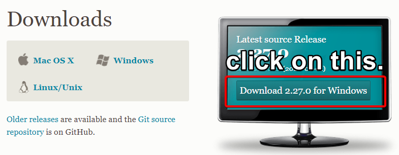 click on something that looks like a windows download